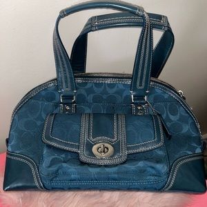 Vintage blue coach bag. Almost New!